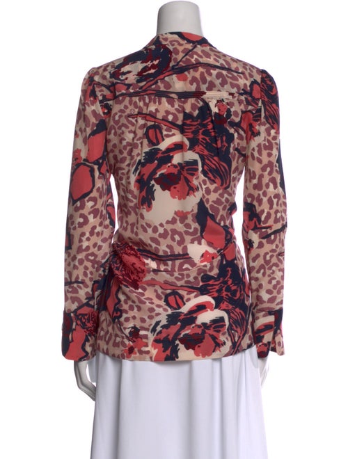 Tory Burch Silk Floral Print Blouse