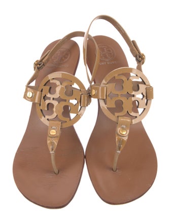 Tory Burch Patent Leather Slingback Sandals