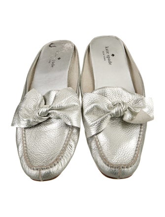 Tory Burch Leather Bow Accents Mules