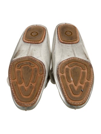 Tory Burch Leather Bow Accents Mules