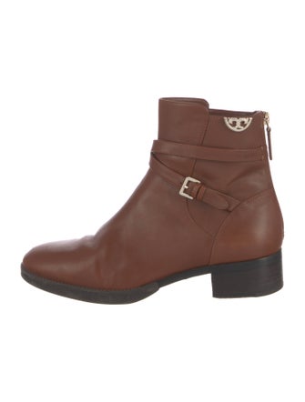 Tory Burch Leather Moto Boots