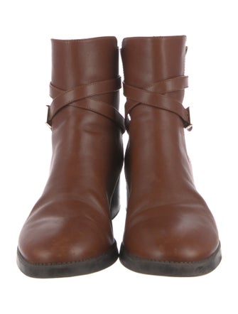 Tory Burch Leather Moto Boots