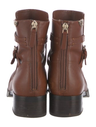 Tory Burch Leather Moto Boots