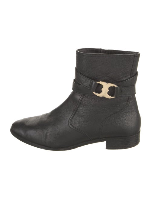 Tory Burch Leather Moto Boots