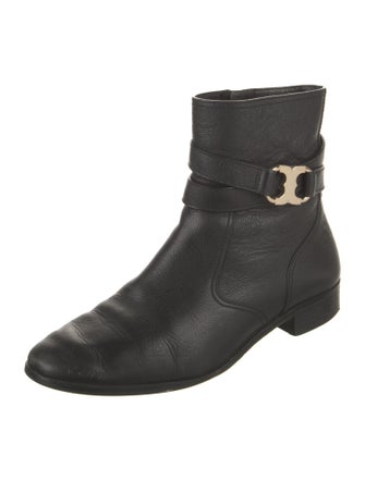 Tory Burch Leather Moto Boots