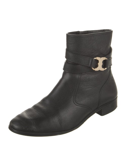 Tory Burch Leather Moto Boots