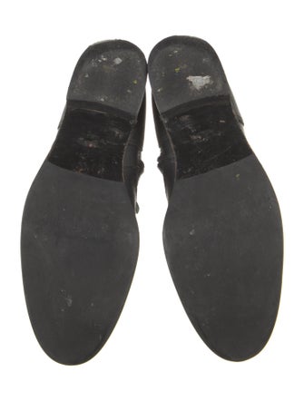 Tory Burch Leather Moto Boots