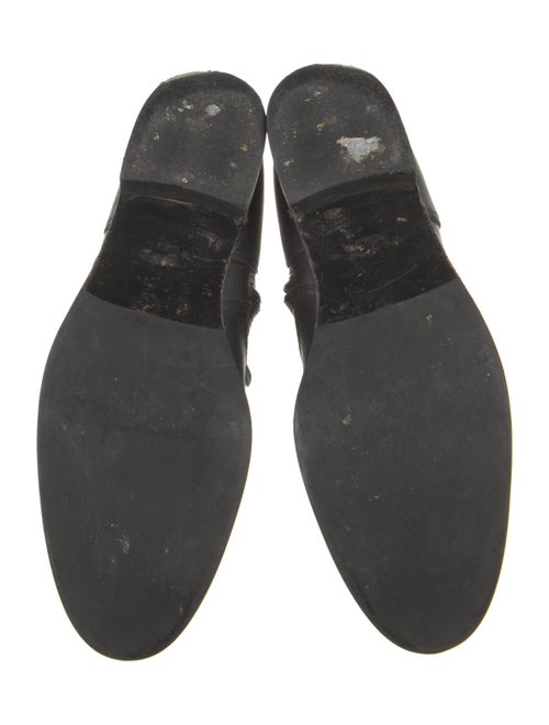 Tory Burch Leather Moto Boots