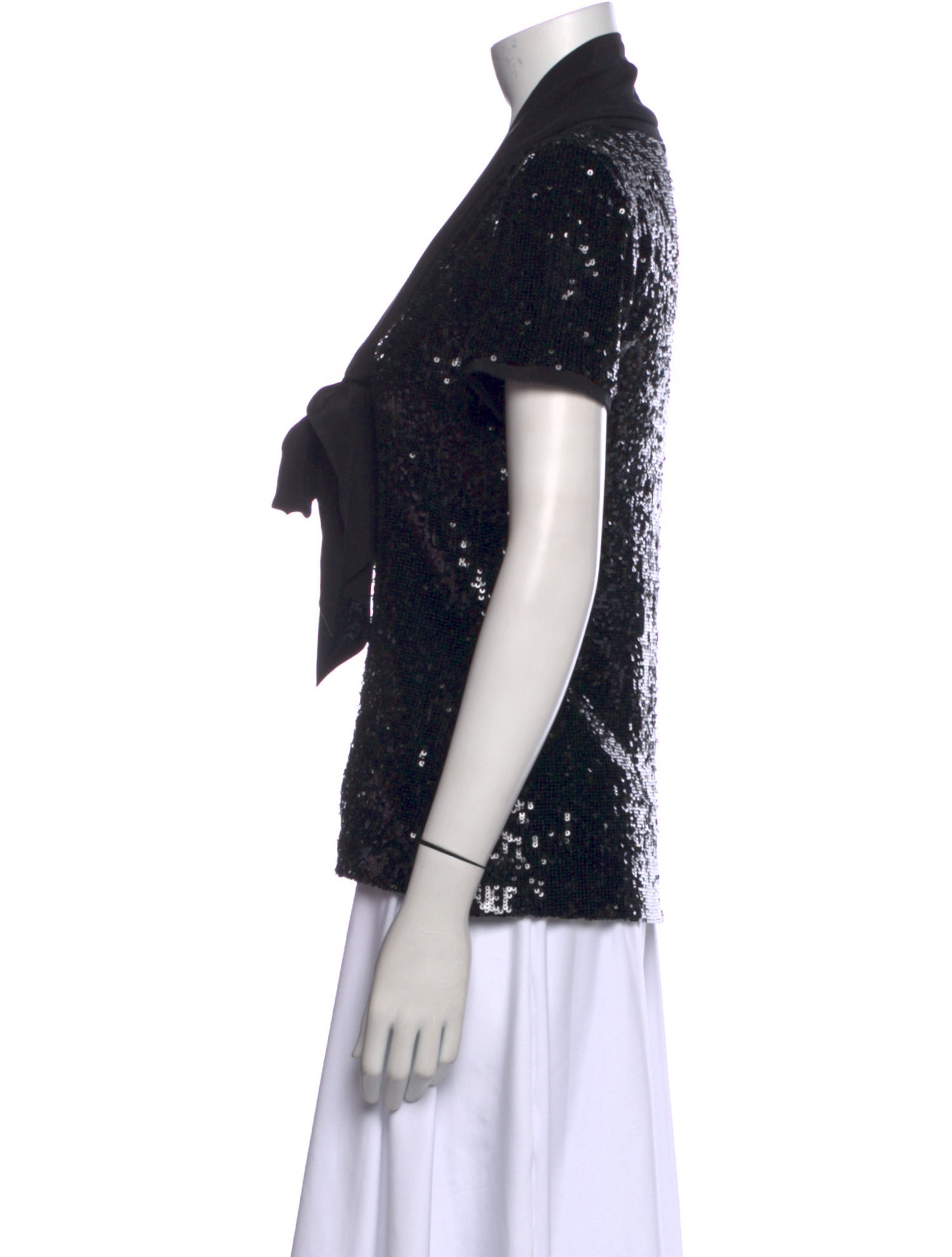 Tory Burch V-Neck Short Sleeve Blouse