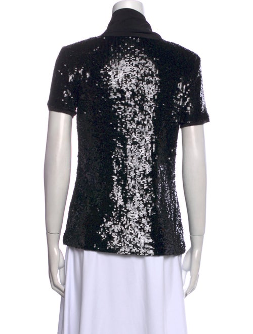 Tory Burch V-Neck Short Sleeve Blouse