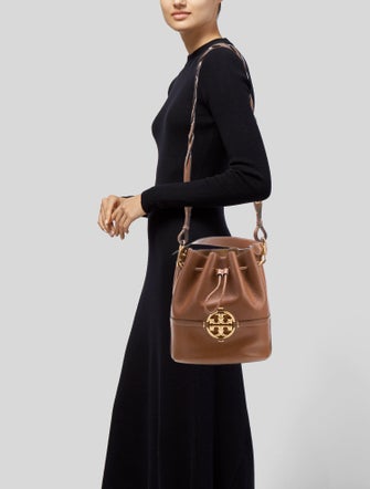 Tory Burch Leather Bucket Bag