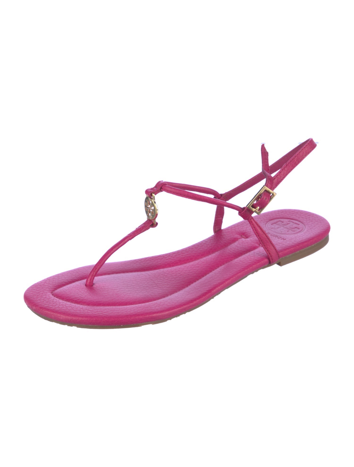 Tory Burch Leather T-Strap Sandals