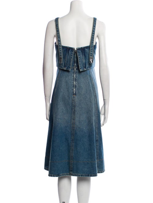 Tory Burch Square Neckline Midi Length Dress