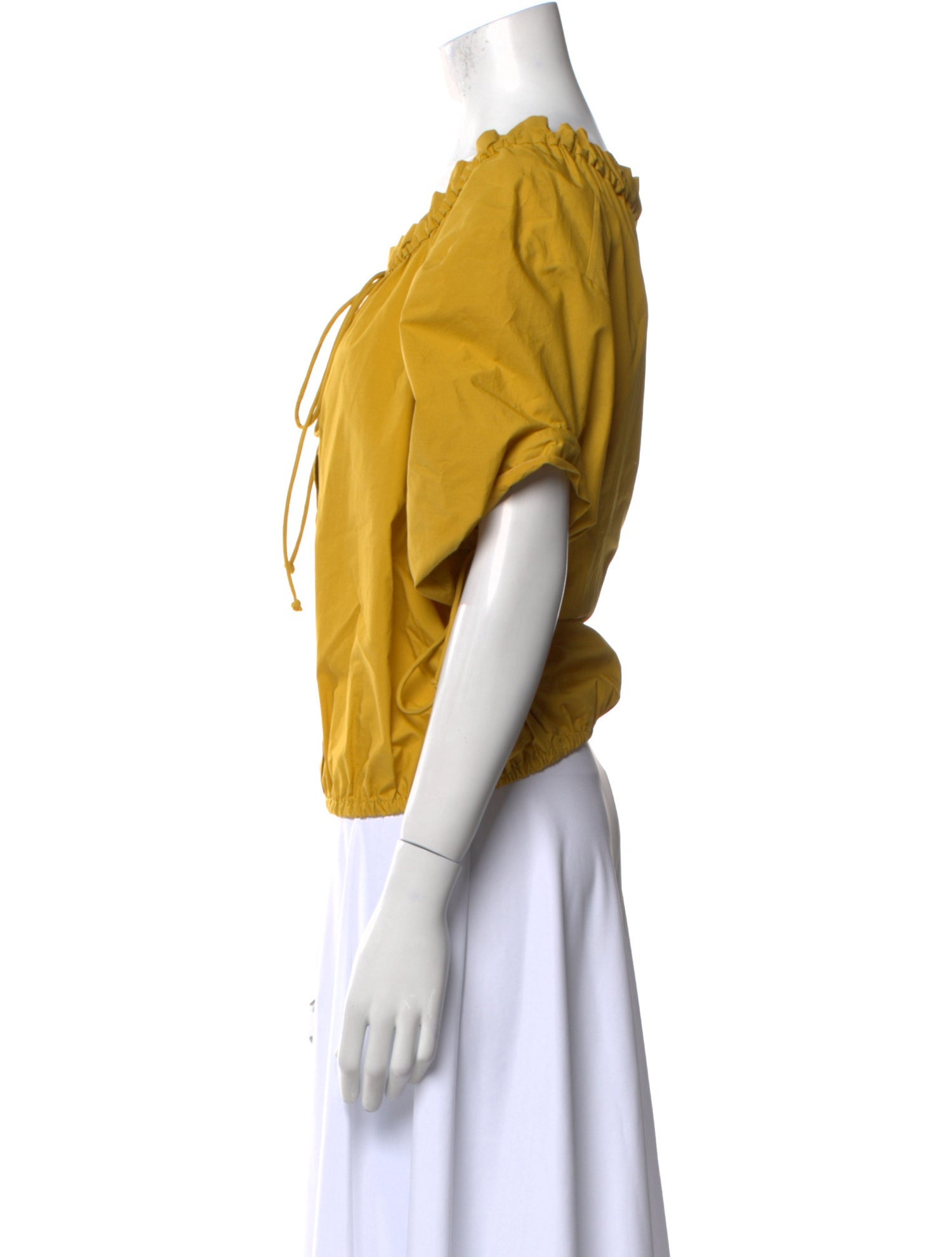 Tory Burch Scoop Neck Three-Quarter Sleeve Blouse