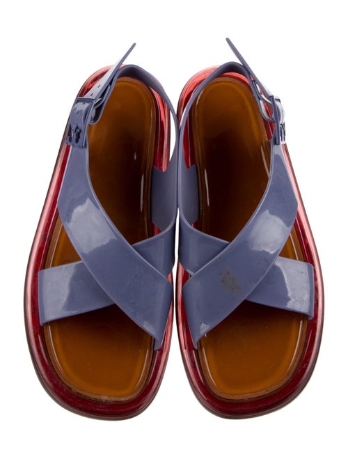 Tory Burch Rubber Printed Slingback Sandals