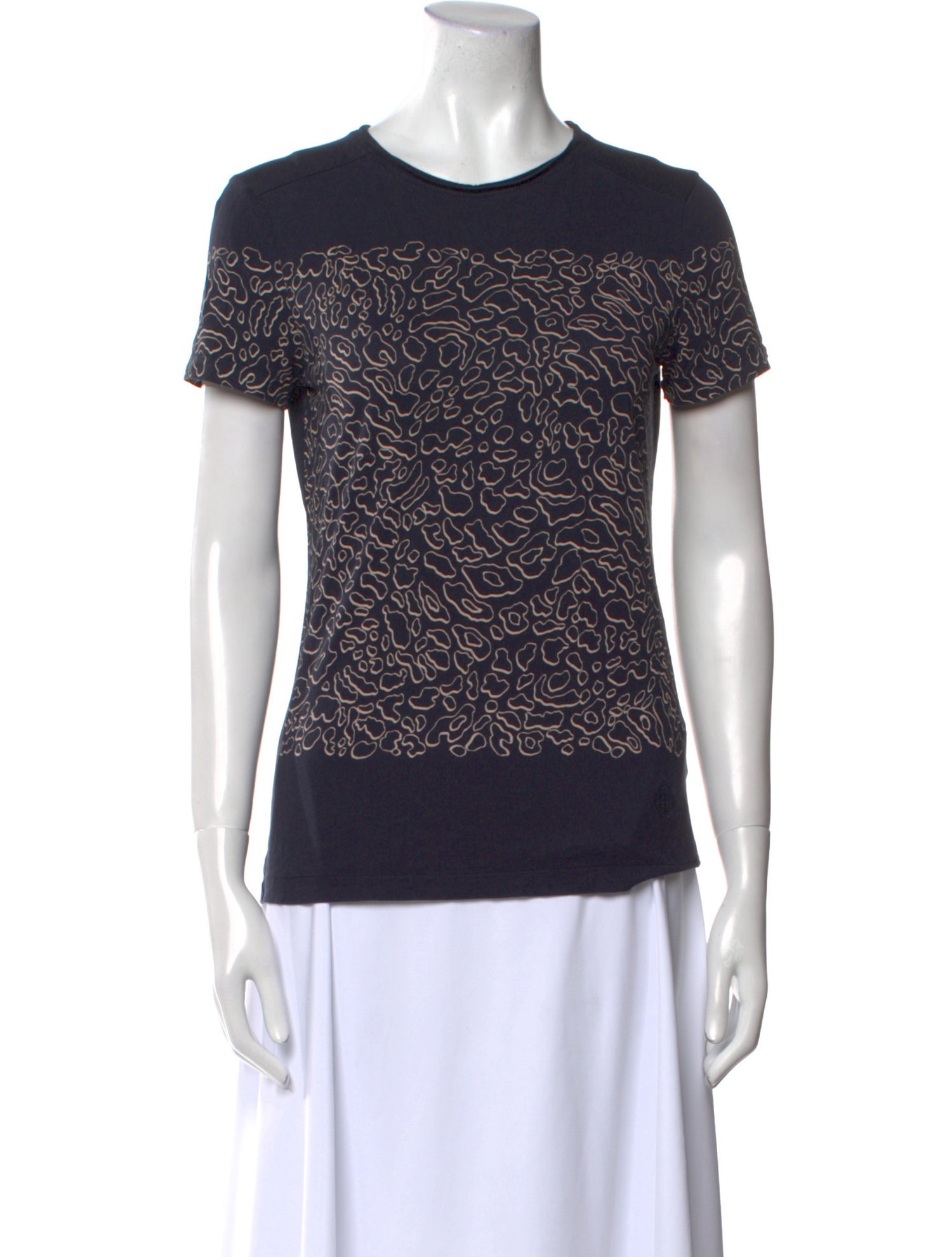 Tory Burch Printed Crew Neck T-Shirt