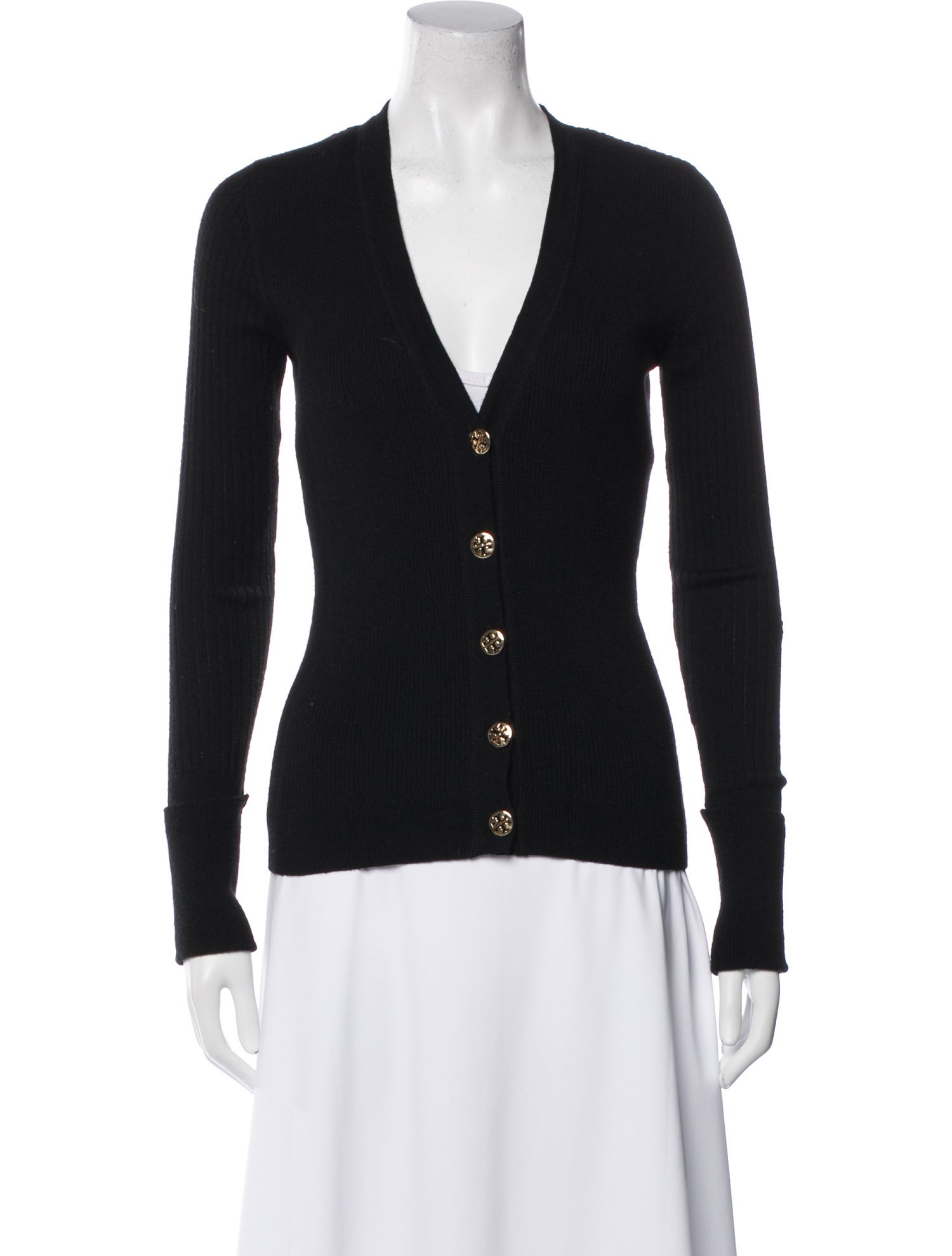 Tory Burch Merino Wool V-Neck Sweater
