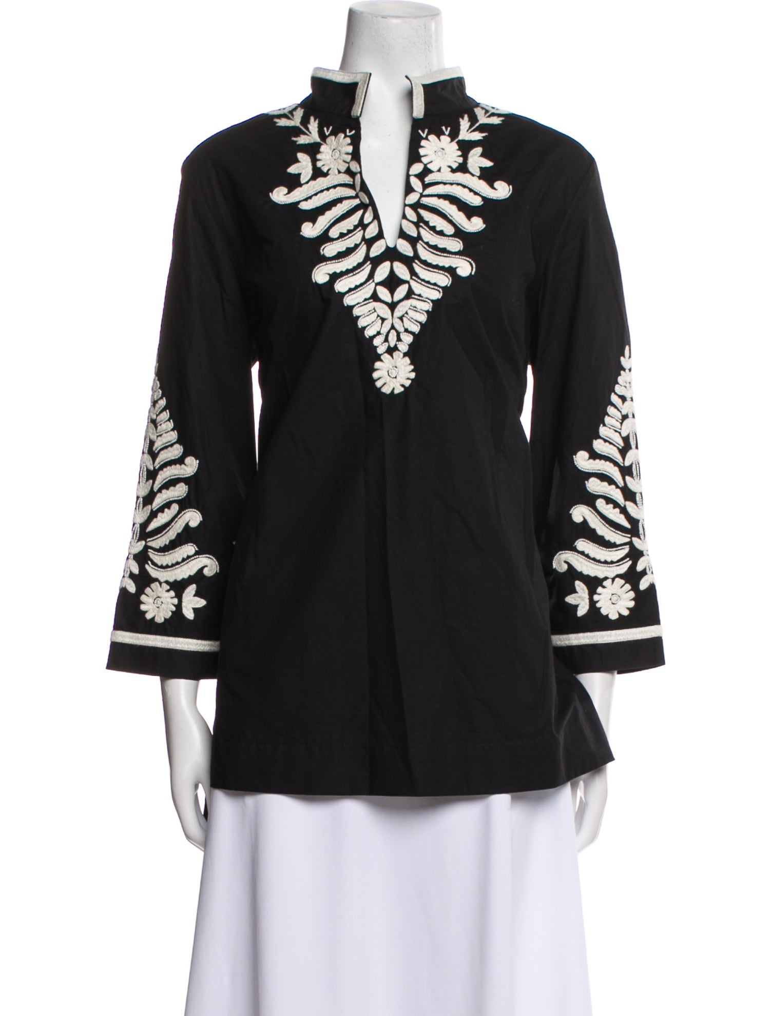 Tory Burch Printed V-Neck Tunic