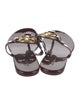 Tory Burch Signature Logo Patent Leather Flip Flops