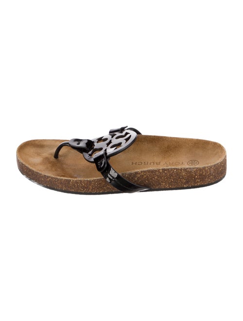 Tory Burch Patent Leather Printed Slides