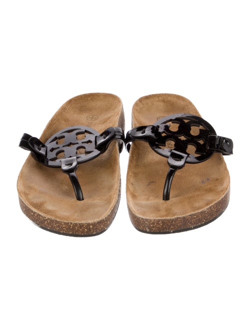 Tory Burch Patent Leather Printed Slides