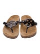 Tory Burch Patent Leather Printed Slides