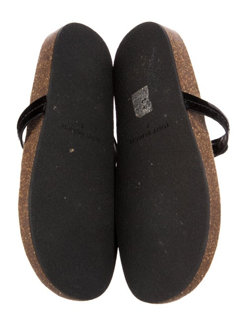 Tory Burch Patent Leather Printed Slides