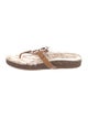 Tory Burch Leather Flip Flops