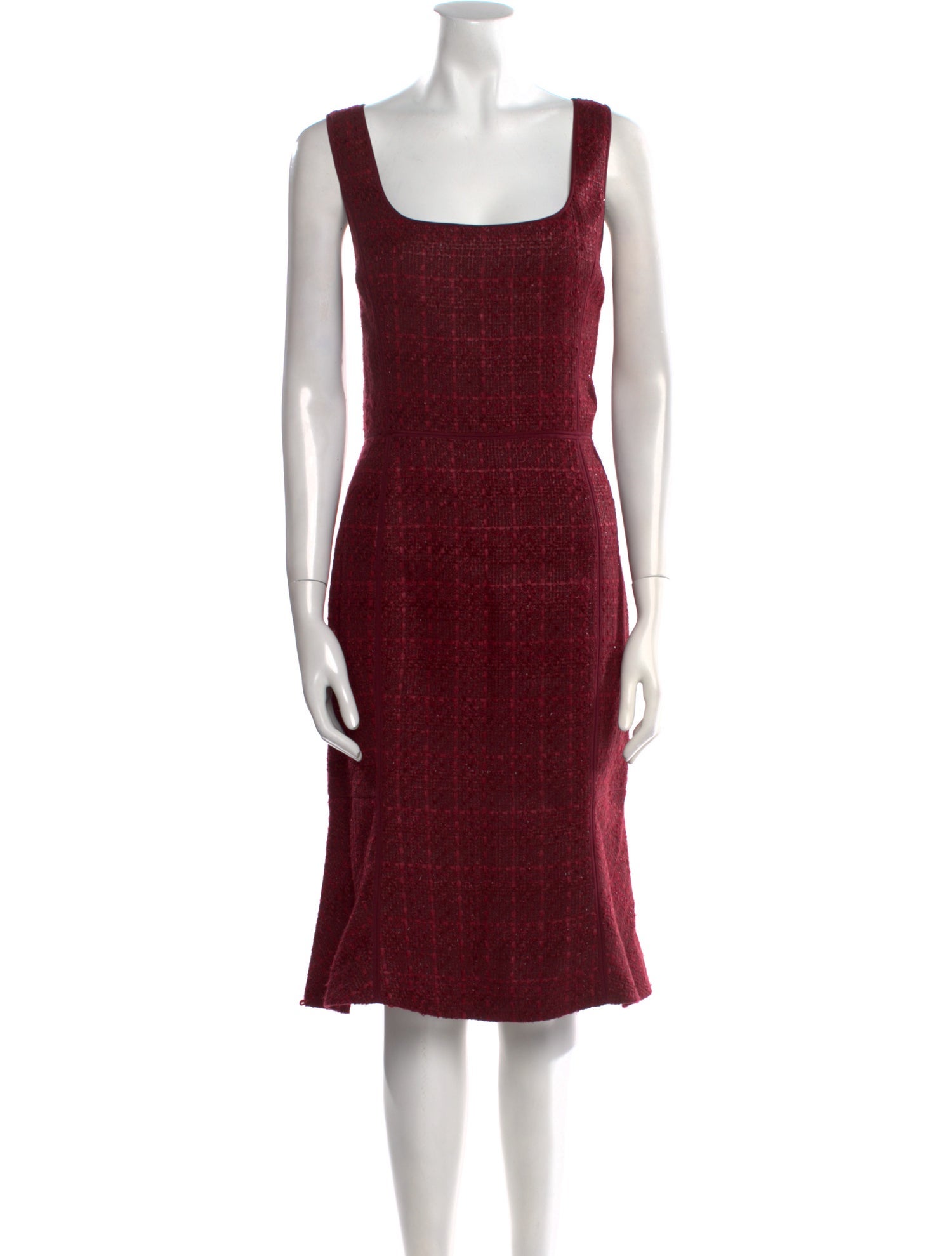 Tory Burch Square Neckline Midi Length Dress
