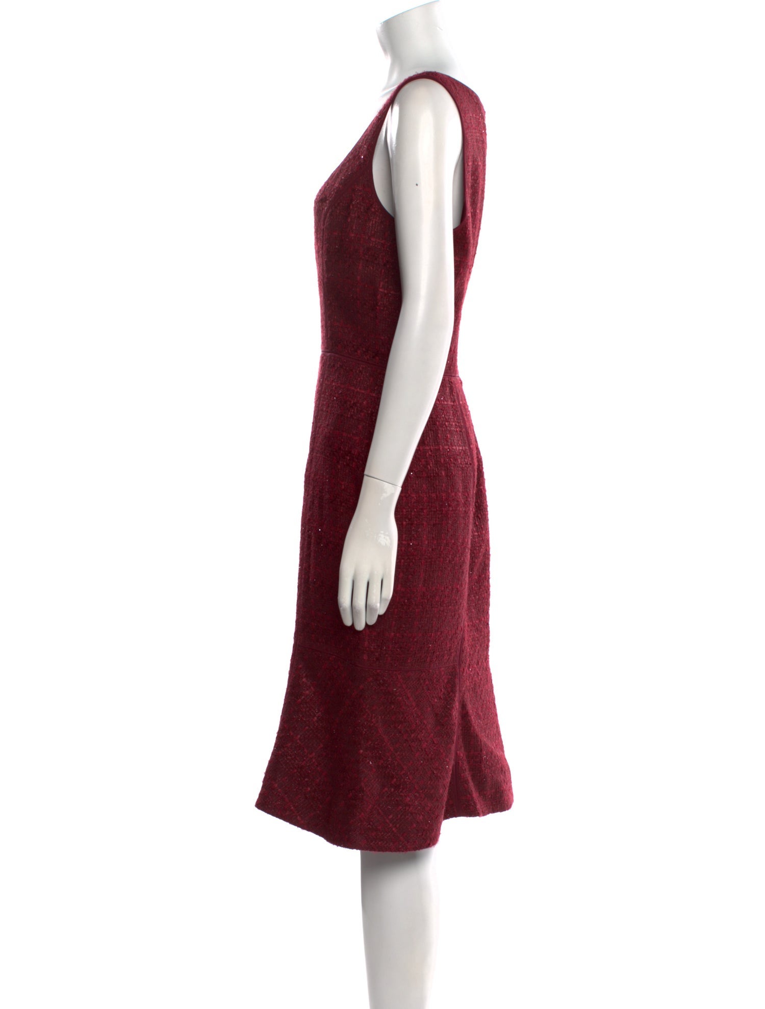 Tory Burch Square Neckline Midi Length Dress