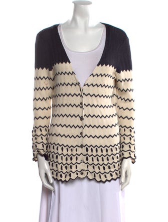 Tory Burch Silk Striped Sweater