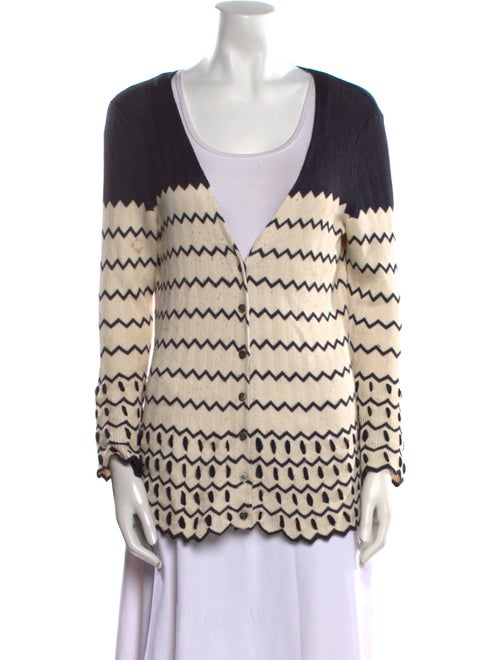 Tory Burch Silk Striped Sweater