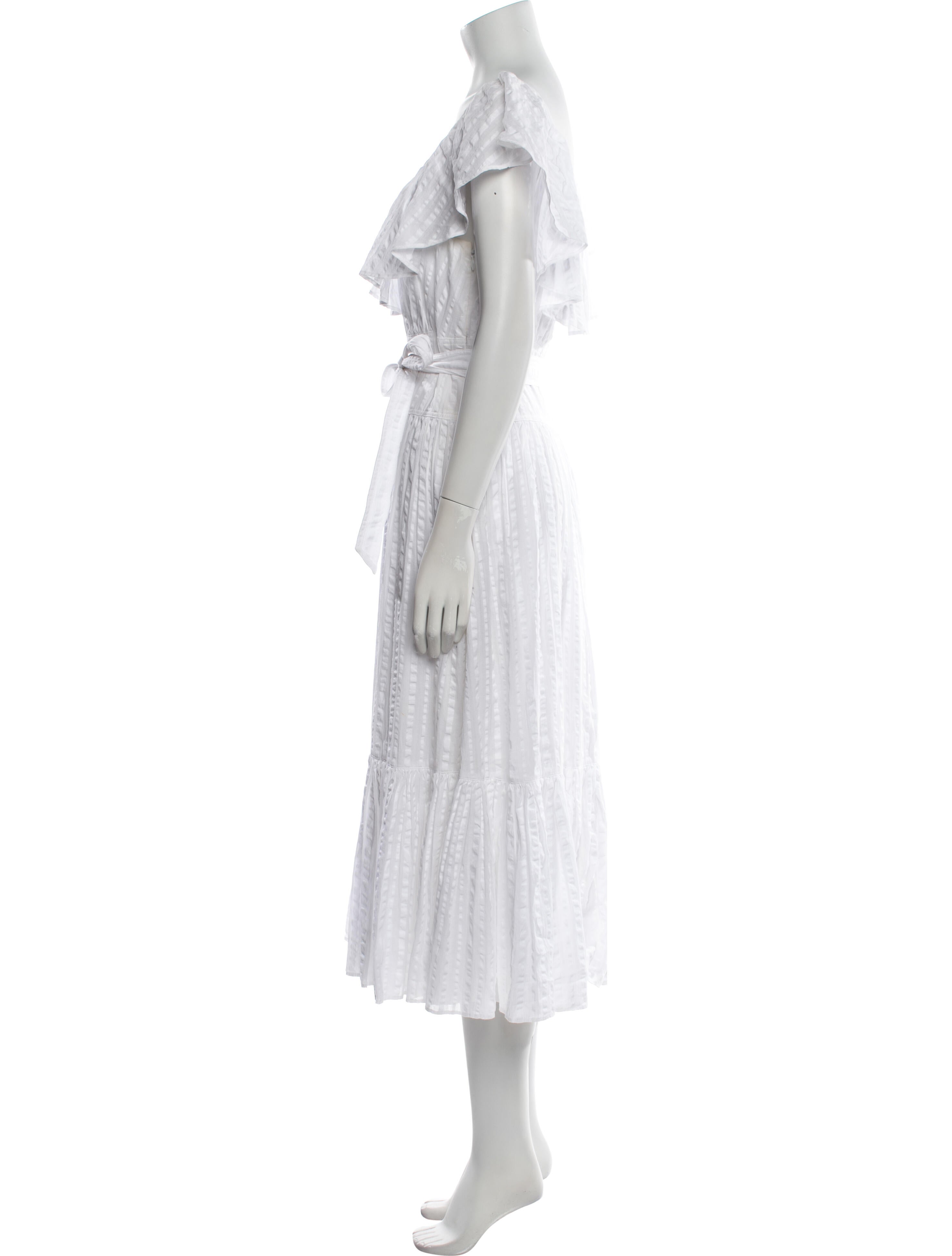 Tory Burch Scoop Neck Midi Length Dress