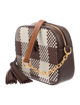 Tory Burch Raffia Crossbody Bag