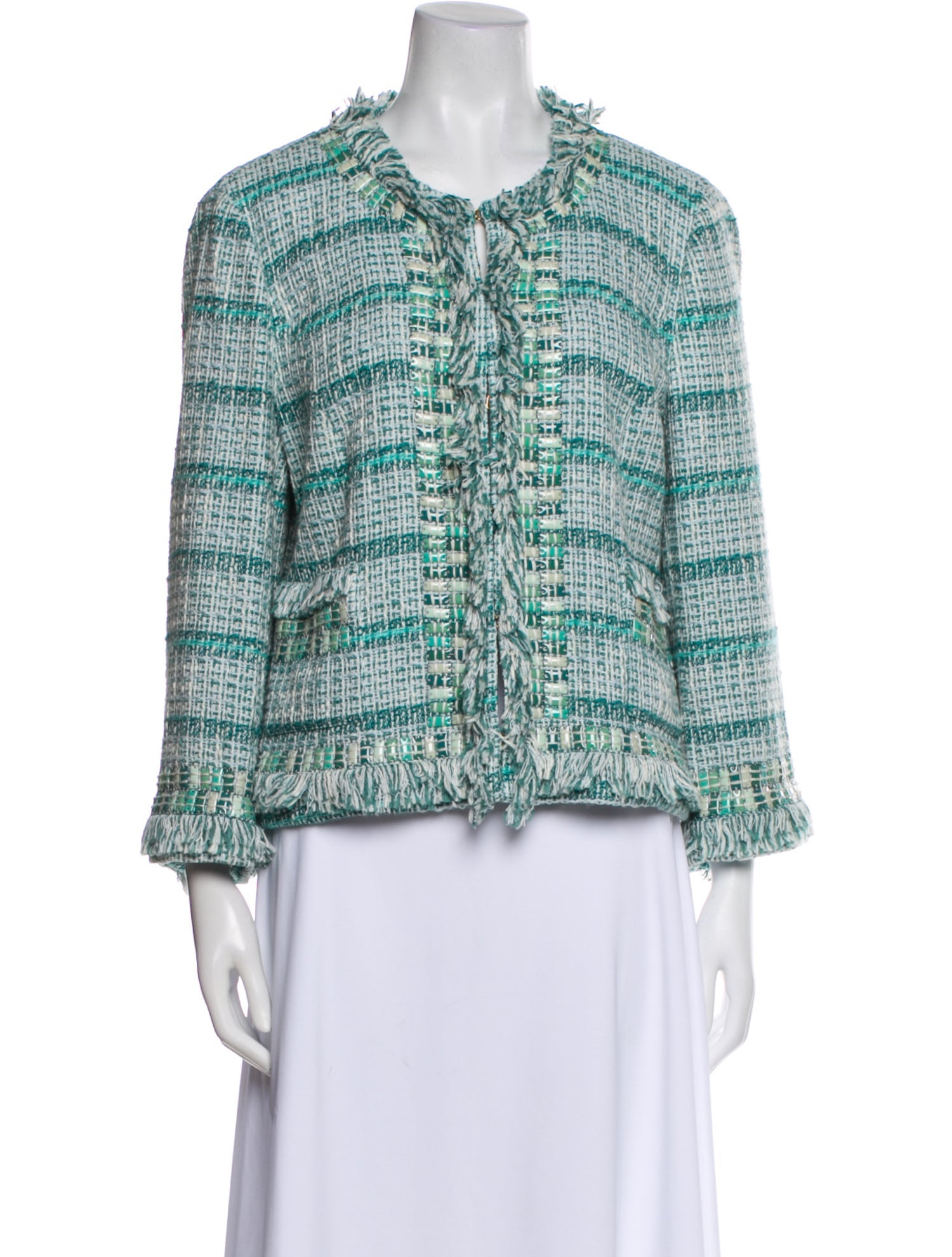 Tory Burch Tweed Pattern Evening Jacket