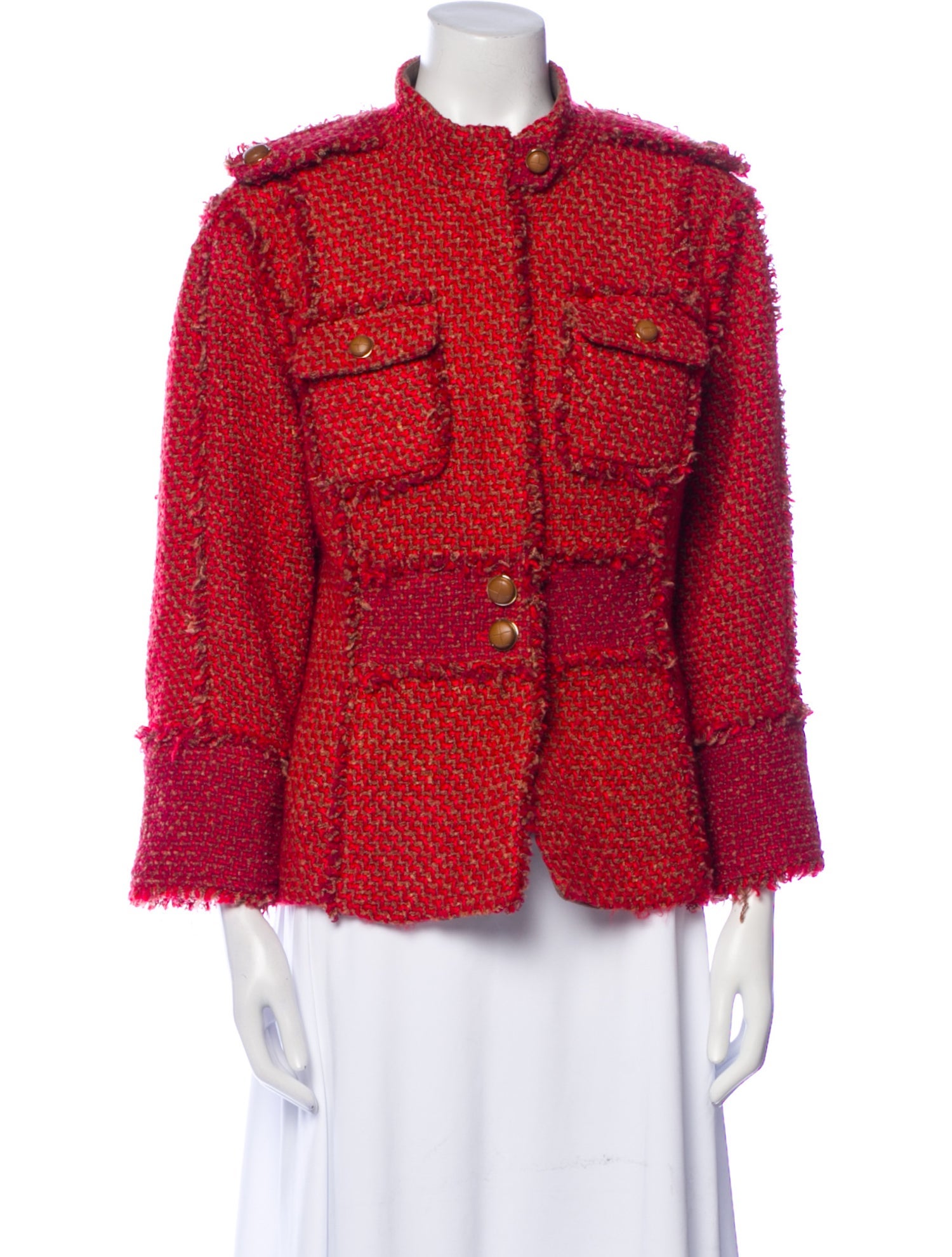 Tory Burch Tweed Pattern Evening Jacket