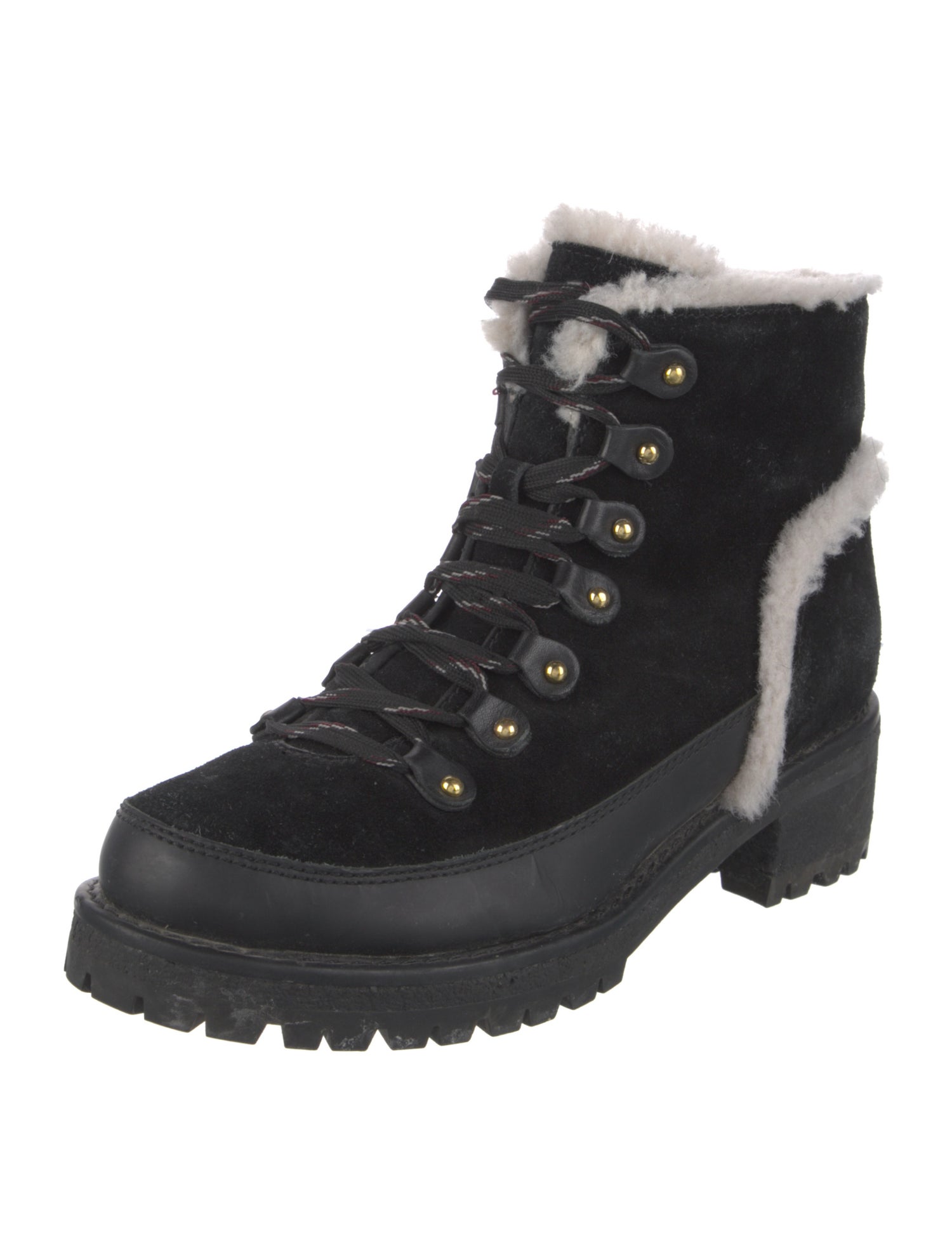 Tory Burch Suede Combat Boots