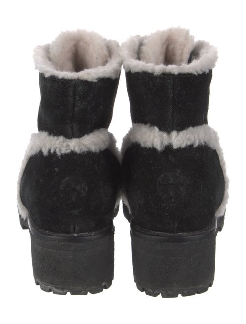 Tory Burch Suede Combat Boots