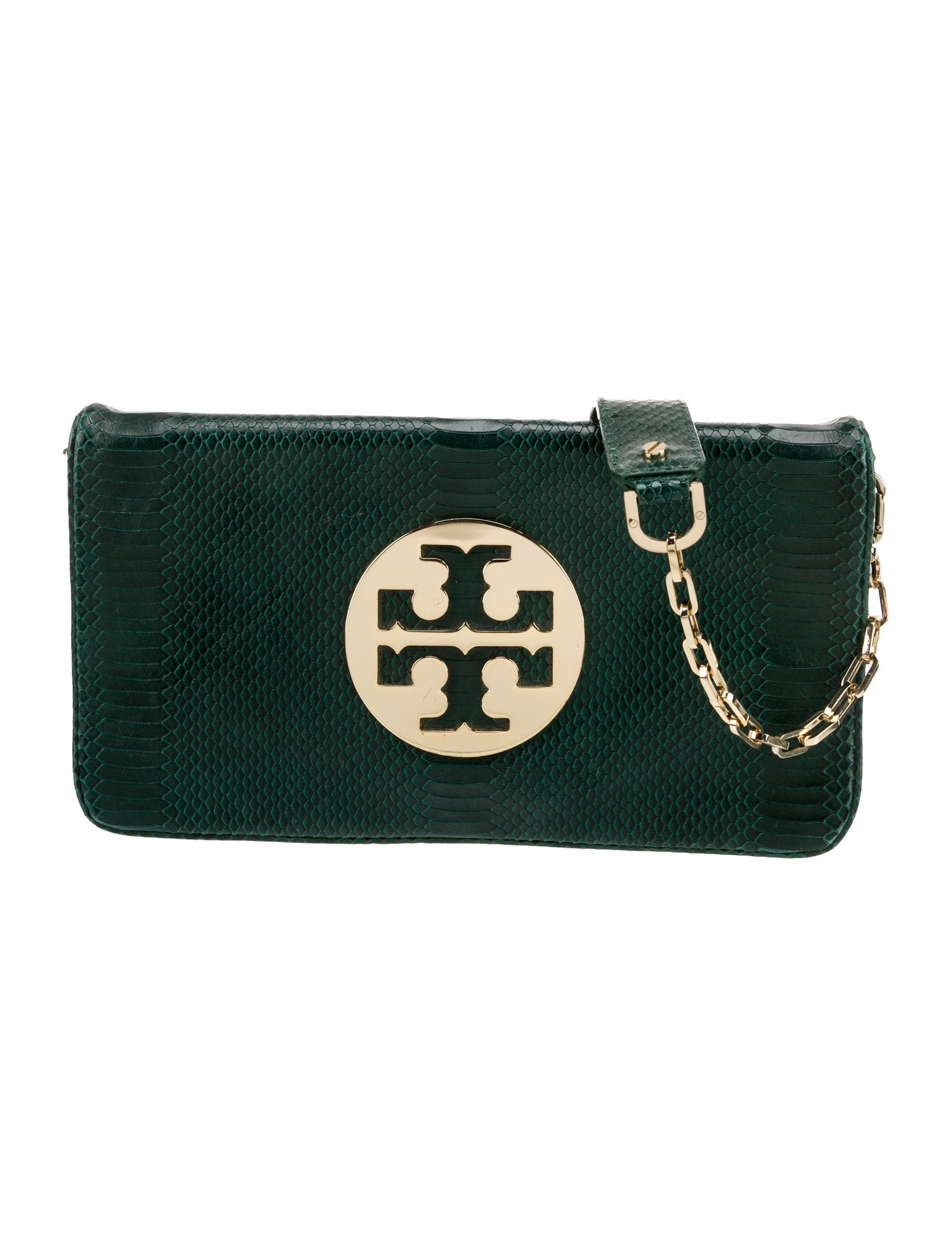 Tory Burch Embossed Leather Shoulder Bag
