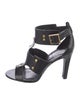 Tory Burch Leather Studded Accents T-Strap Sandals