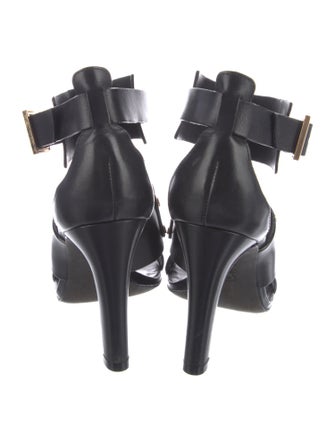 Tory Burch Leather Studded Accents T-Strap Sandals