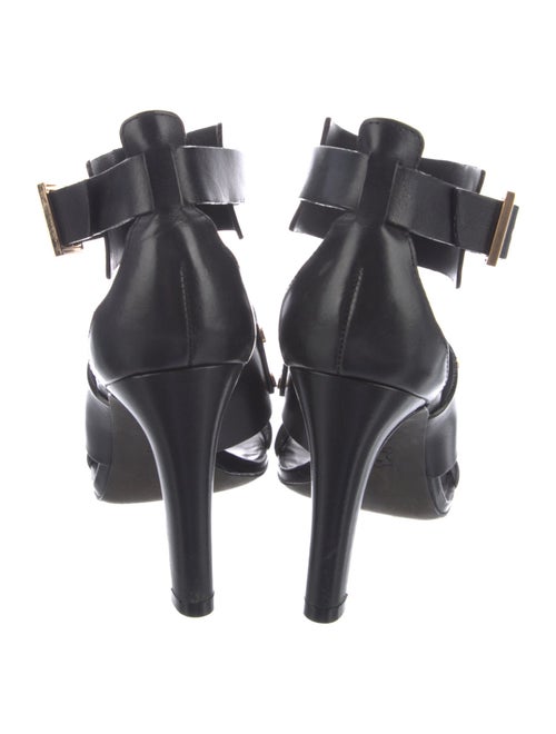 Tory Burch Leather Studded Accents T-Strap Sandals