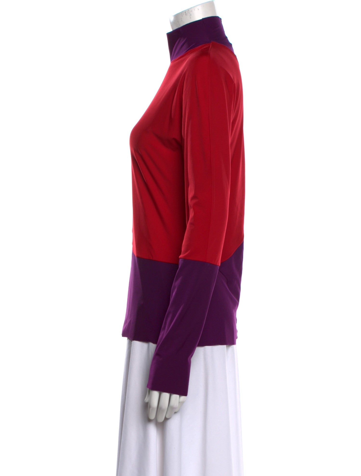 Tory Burch Mock Neck Long Sleeve Sweatshirt