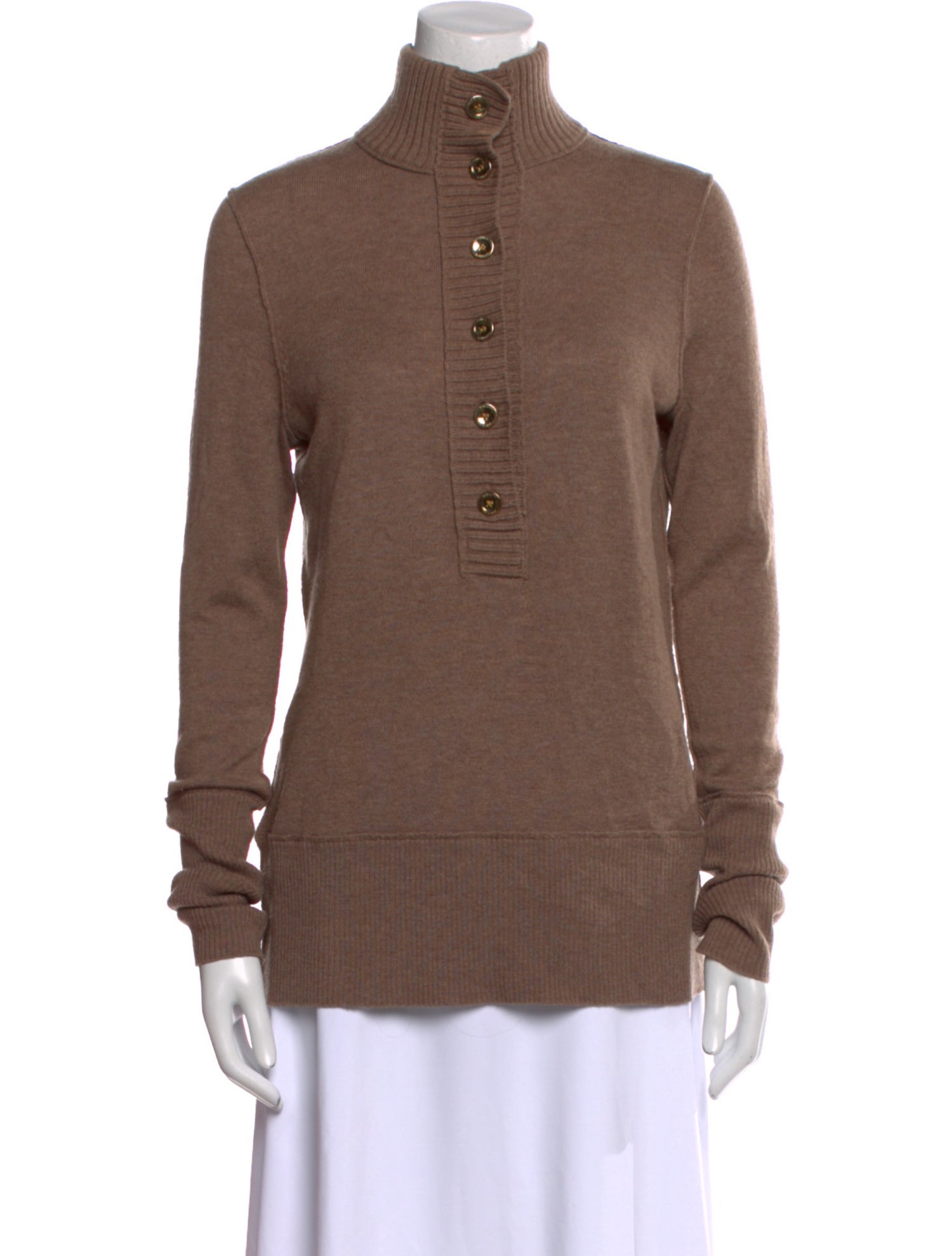 Tory Burch Wool Mock Neck Sweater