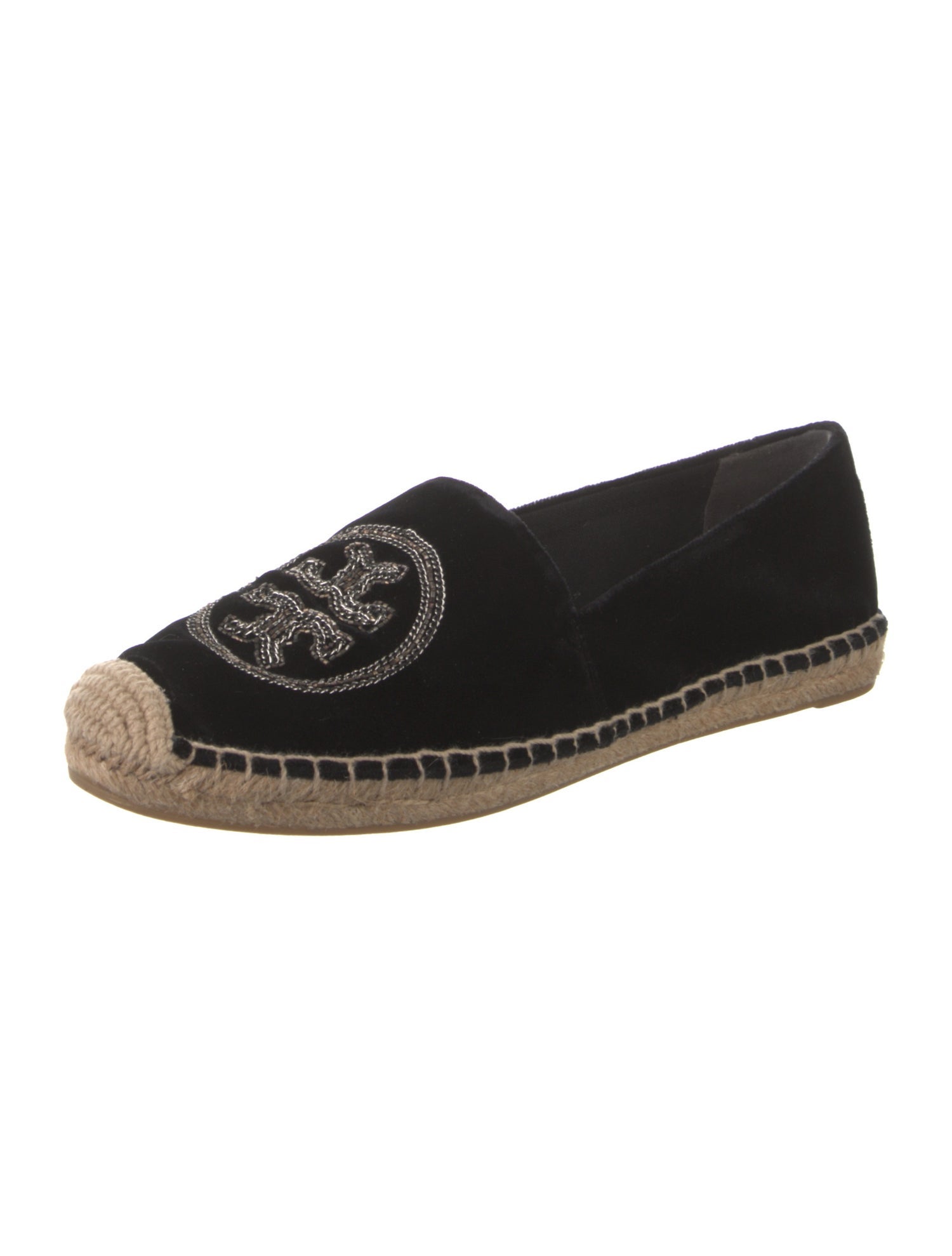 Tory Burch Velvet Graphic Print Espadrilles