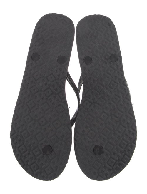 Tory Burch Rubber Animal Print Flip Flops