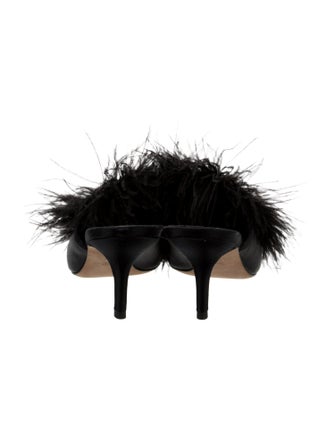 Tory Burch Satin Crystal Embellishments Mules