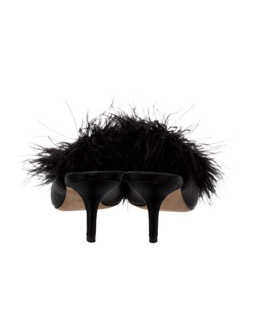 Tory Burch Satin Crystal Embellishments Mules