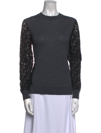 Tory Burch Merino Wool Crew Neck Sweatshirt