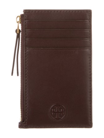 Tory Burch Intrecciato Weave Leather Card Holder